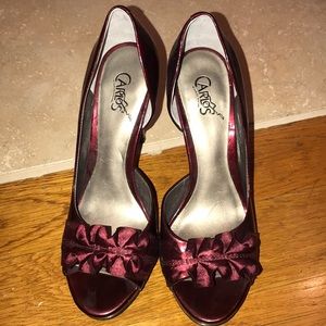 Burgundy heels